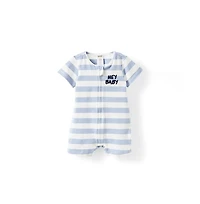 Cotton On Baby Boys The Billie Short Sleeve Zip Romper
