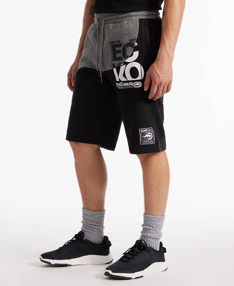 Ecko Unltd Men's Hodad Fleece Regular Fit Shorts