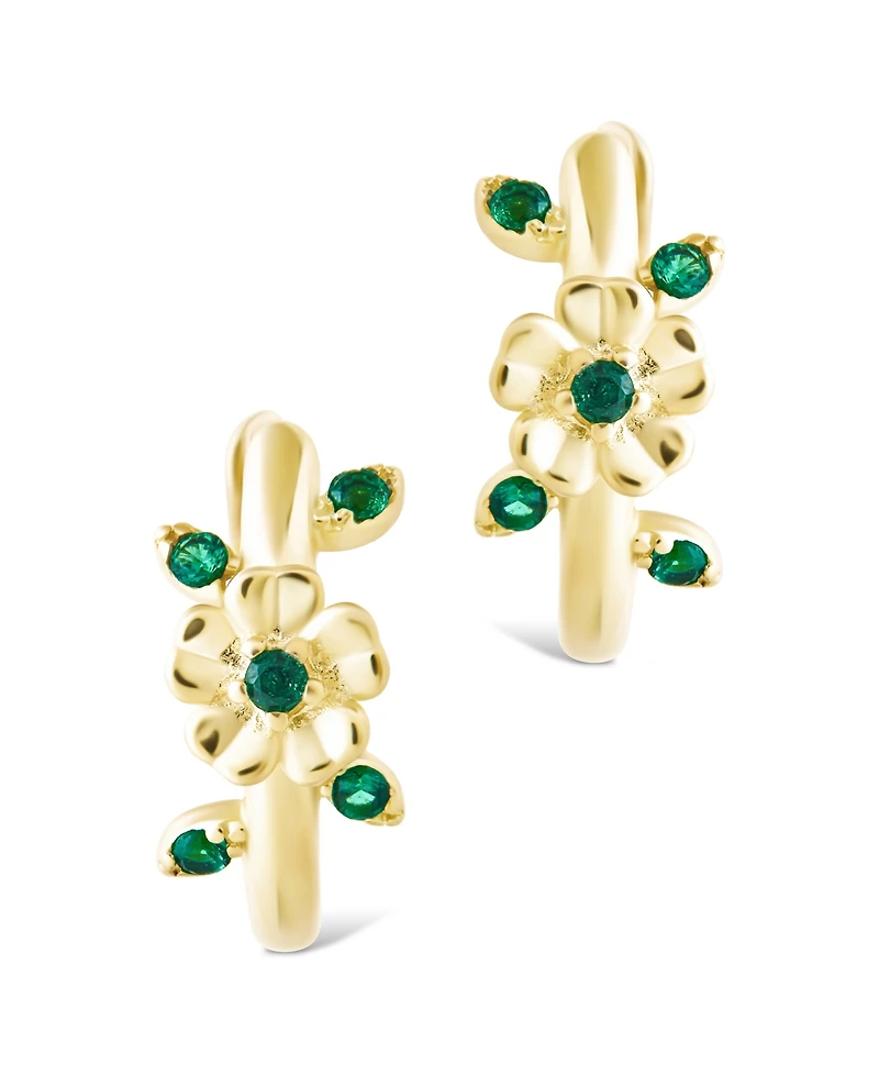 Sterling Forever Sterling Silver Cambrie Micro Hoops