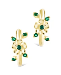 Sterling Forever Sterling Silver Cambrie Micro Hoops