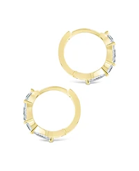 Sterling Forever Sterling Silver Kensington Micro Hoops