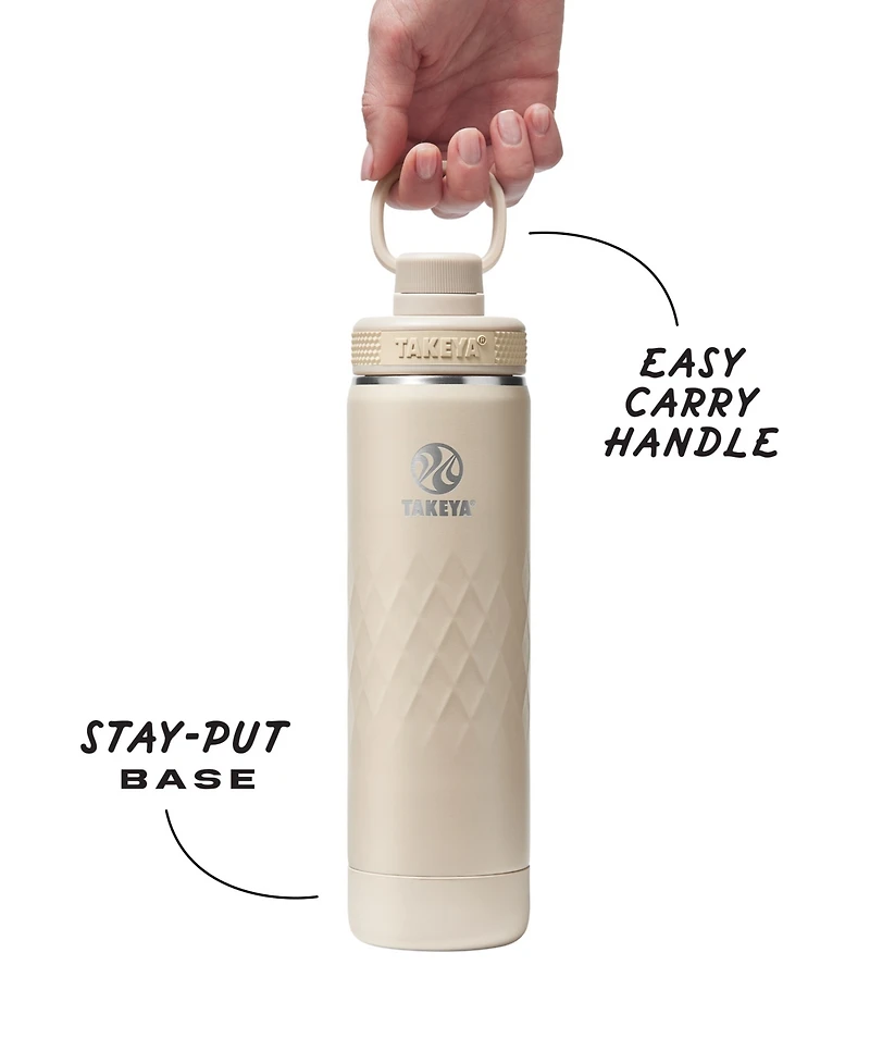 Takeya Sport oz. Triple-Insulated Water Bottle with Spout Lid