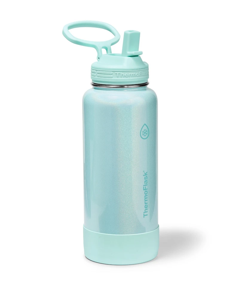 ThermoFlask 32 oz. Double Wall Vacuum Insulated Water Bottle with Straw Lid