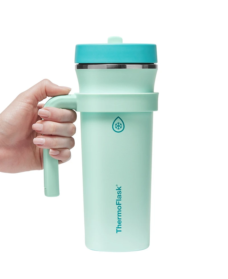 ThermoFlask 32 oz. Insulated Straw Tumbler with Removable Handle