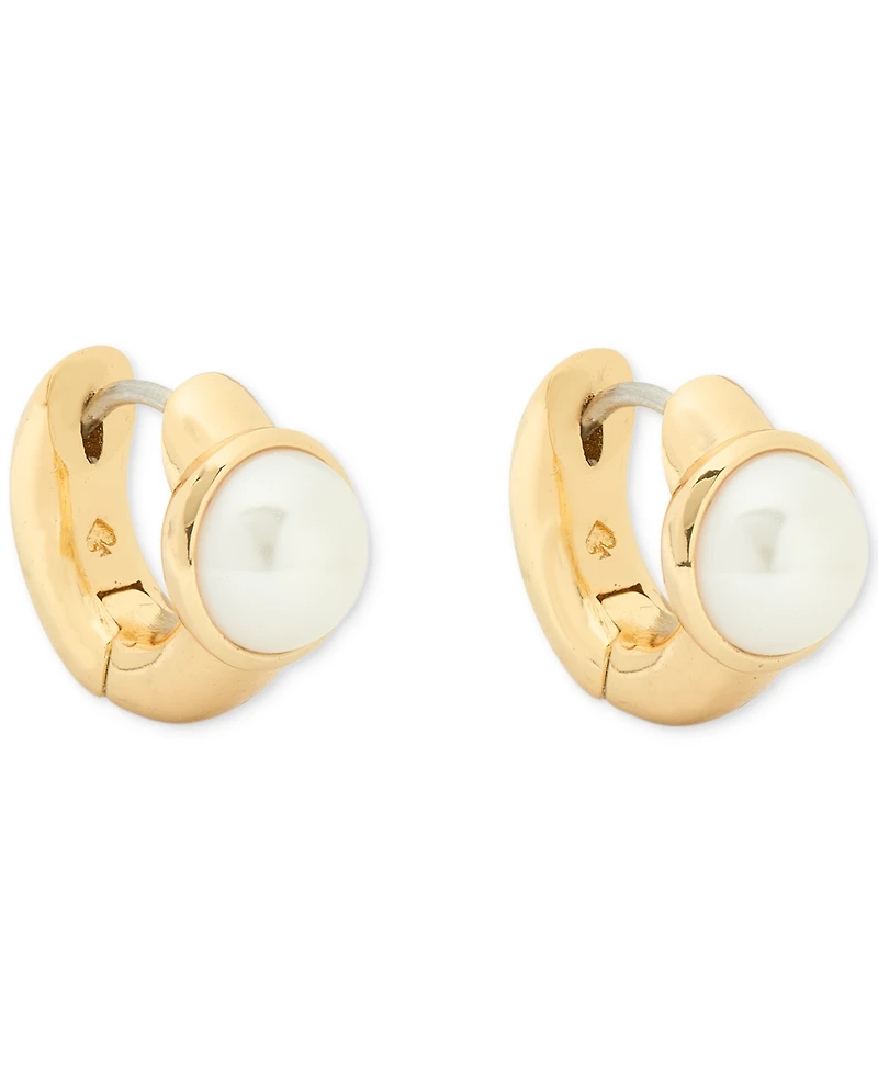 kate spade new york Cubic Zirconia Round Huggies Earrings