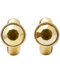 kate spade new york Cubic Zirconia Round Huggies Earrings