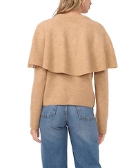 Vince Camuto Women's Long Sleeve Sweater with Shawl