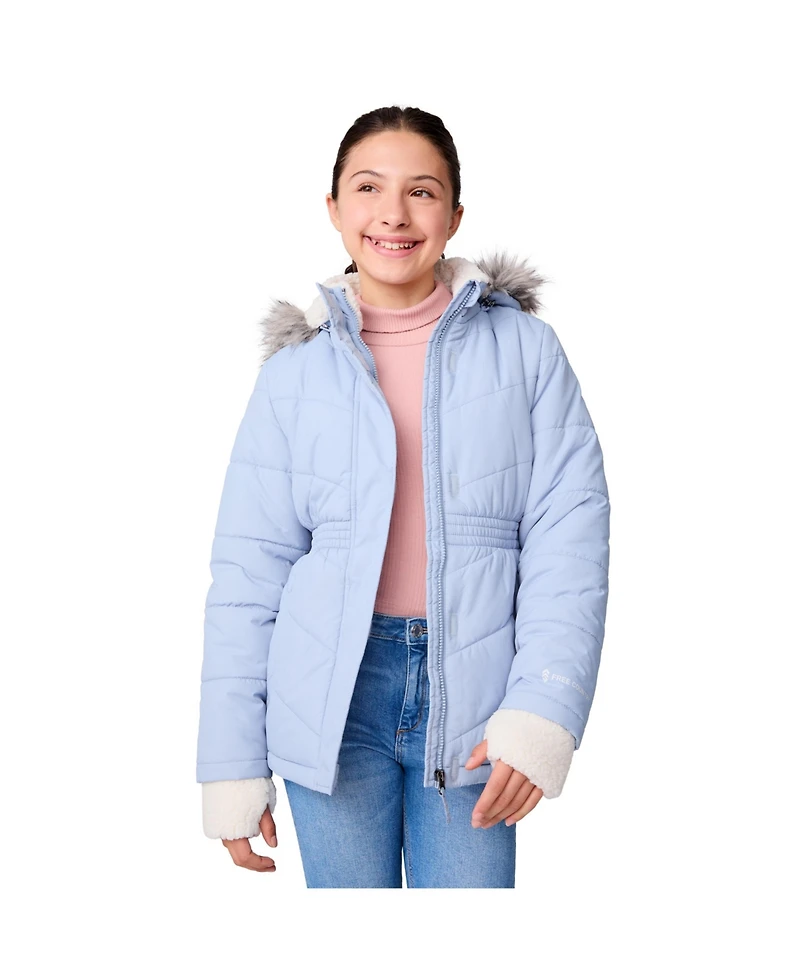 Free Country Girls' Long Bib Puffer Jacket