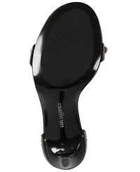 Karl Lagerfeld Paris Women's Kenz Pearl Ankle Strap Sandals