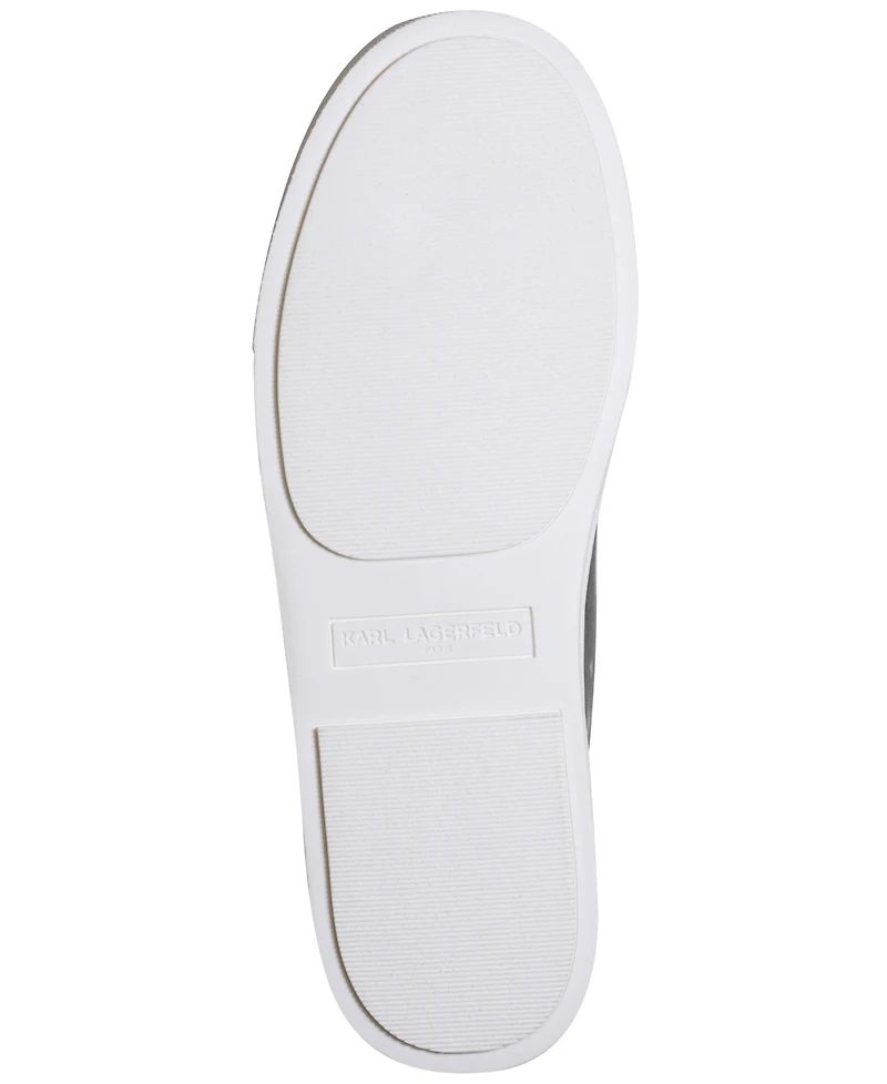 Karl Lagerfeld Paris Women's Cate Foil Lace Up Sneakers