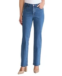 Jones New York Womens Lexington Straight Ankle Jeans