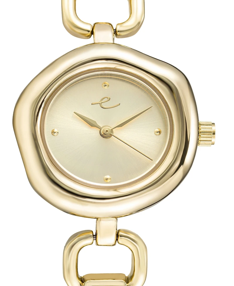 Ettika Open Circle Gold Plated Bracelet Watch, 85mm