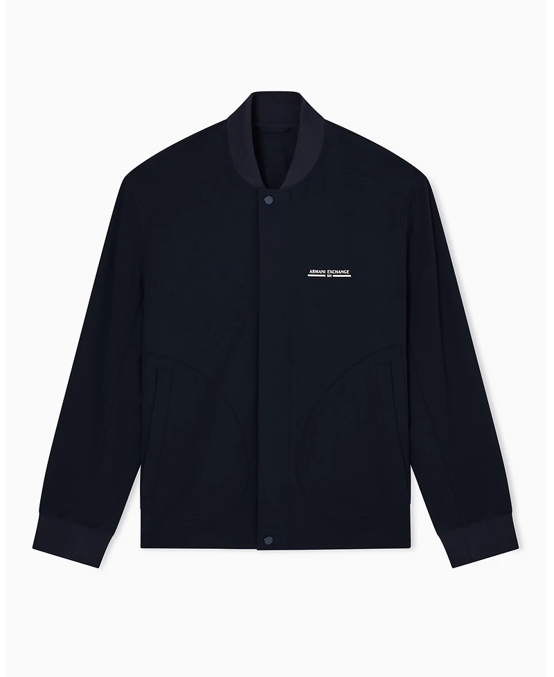 A|X Armani Exchange Men's Nylon Graphic Bomber Jacket