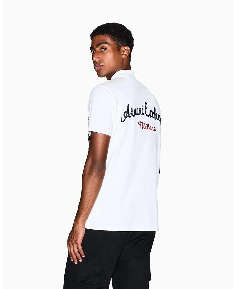 A|X Armani Exchange Men's Multi Badge Logo T-Shirt