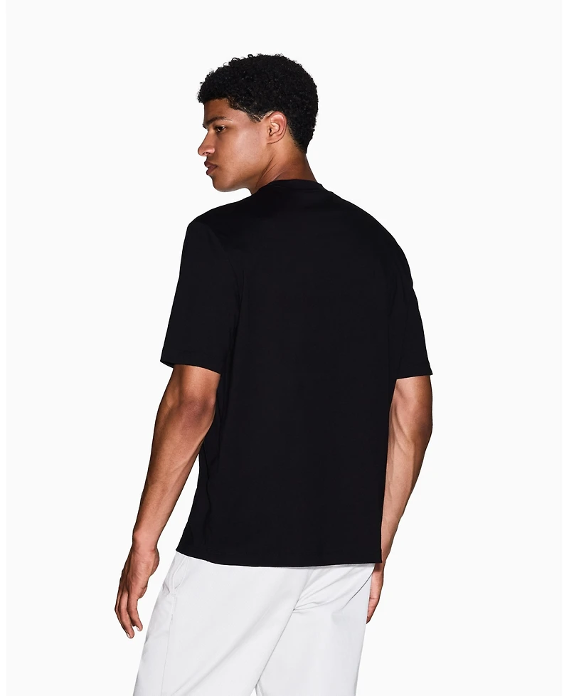 A|X Armani Exchange Men's Grid Box Splatter Graphic T-Shirt