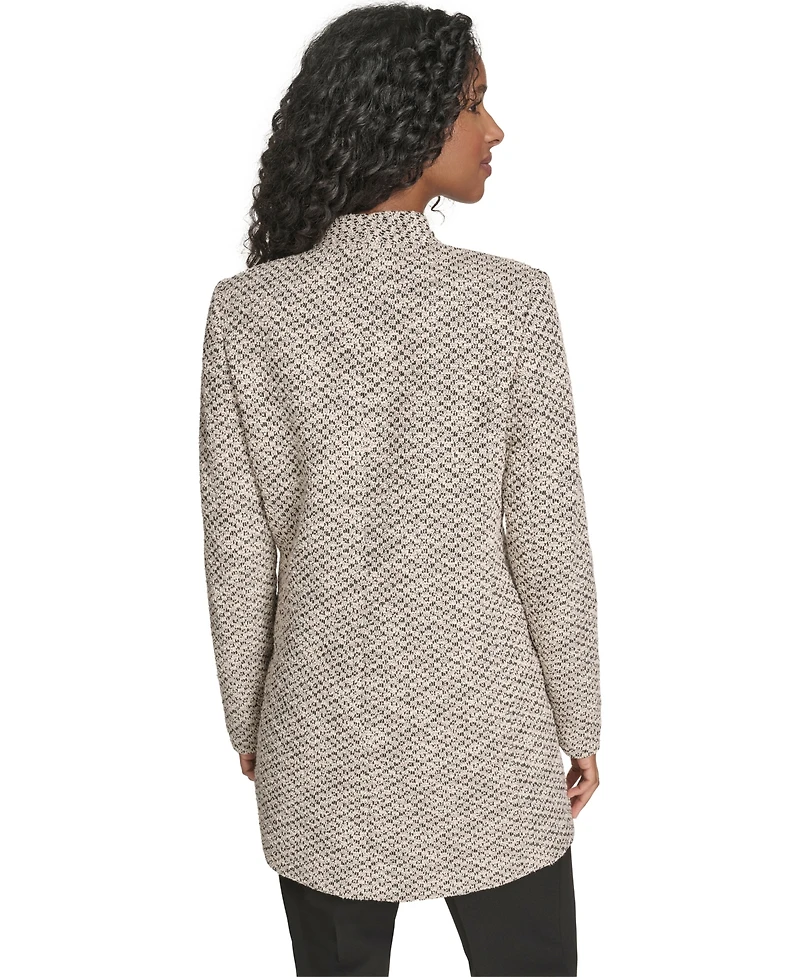 Calvin Klein Women's Novelty Topper Open Front Blazer