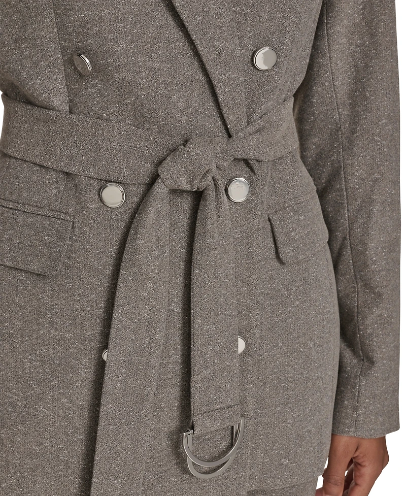 Calvin Klein Women's Double Breasted Belted Jacket