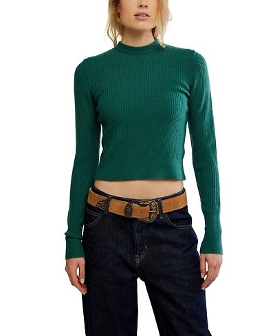 Free People Women's Even After Mock Neck Pull-On Sweater
