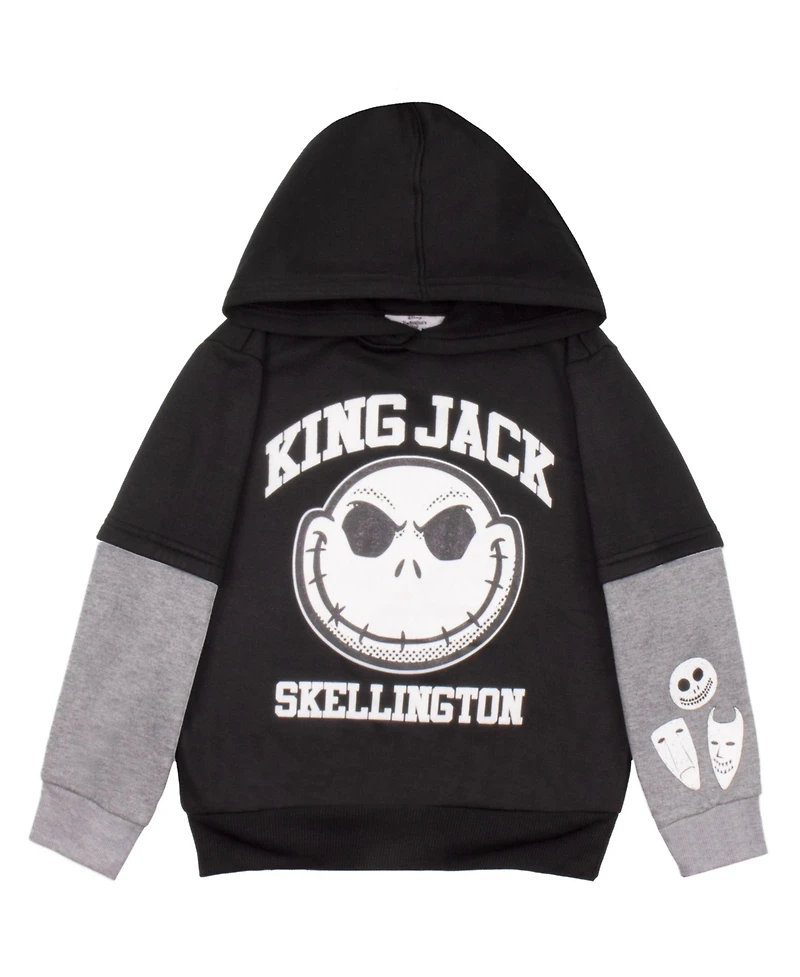 Nightmare Before Christmas Little Boys 2 Piece Fleece Hoodie and Jogger Pants Set