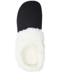 Isotoner Signature Women's Quilted Chevron Velour Slippers