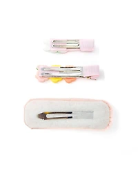 Puttisu Girls 3pc Hair Clip Set - Bunny Garden Trio