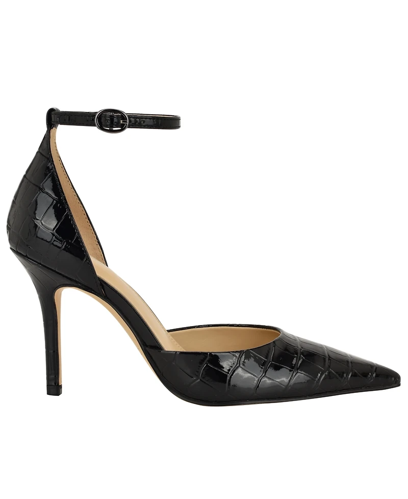 Calvin Klein Women's Olettia Ankle Strap Stiletto Pumps