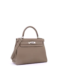 Pre-Owned Hermes Kelly Handbag Togo with Palladium Hardware