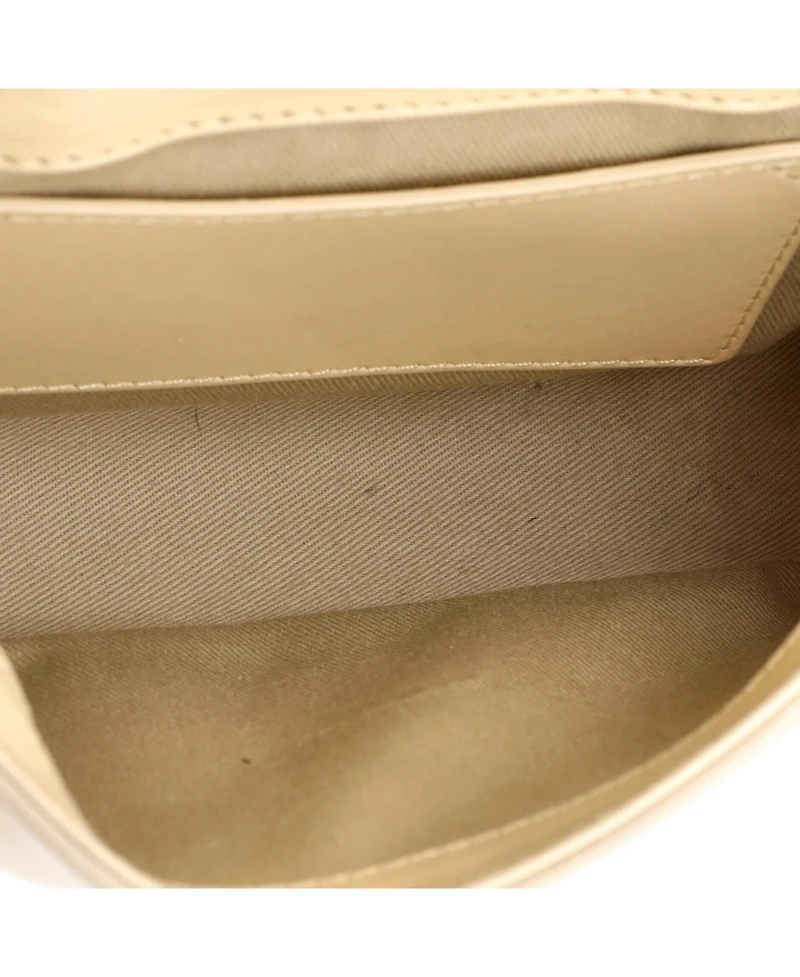 Pre-Owned Chloe Mini C Flap Bag Leather