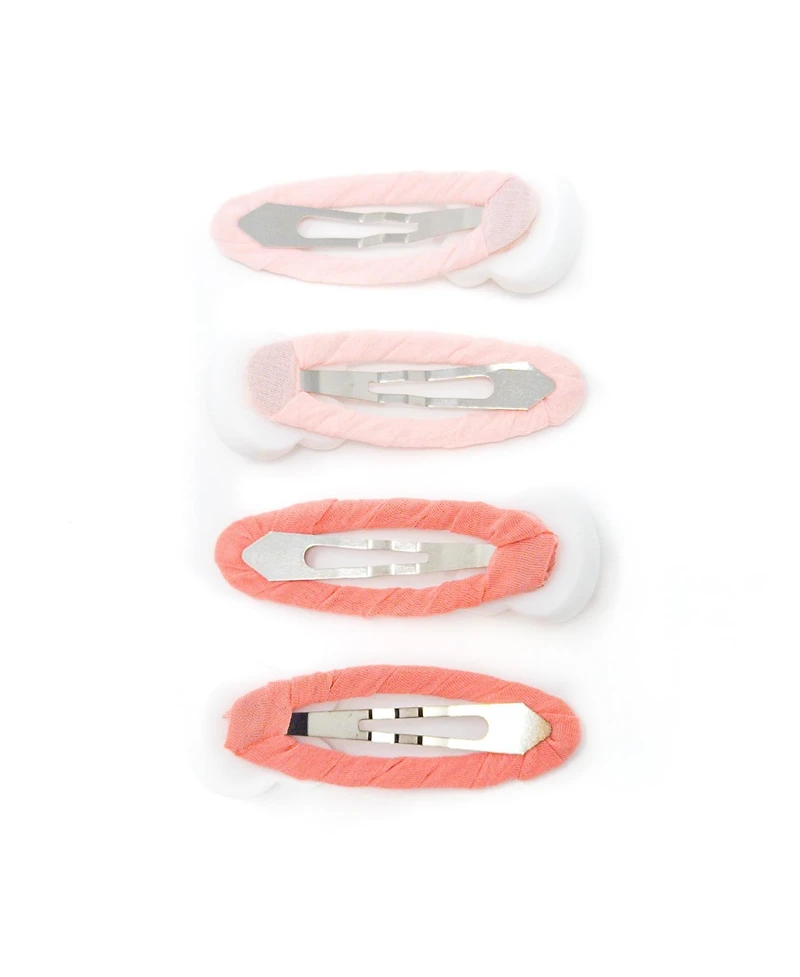 Puttisu Girls 4pc Bunny Hug Snap Clip Set