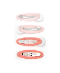 Puttisu Girls 4pc Bunny Hug Snap Clip Set