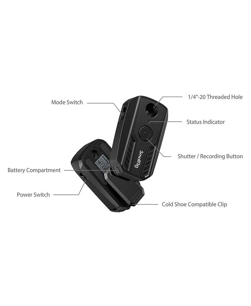 SmallRig Wireless Remote Controller for Select Sony, Canon, and Nikon Cameras