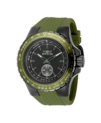 Invicta Men's Aviator Quartz Multifunction Black Dial Watch