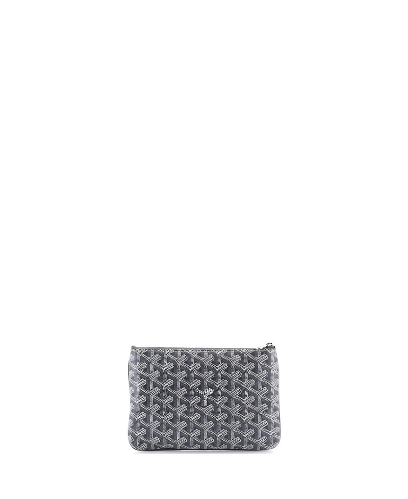 Pre-Owned Goyard Pm Senat Zip Pouch Coated Canvas