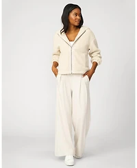 Cable & Gauge Women's Cozy Sherpa Zip Hoodie