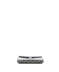 Pre-Owned Goyard Chypre Wallet on Strap Coated Canvas with Leather