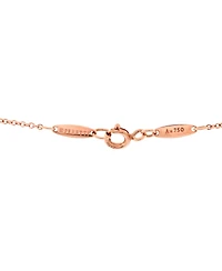 Pre-Owned Tiffany & Co Elsa Peretti Open Heart 5 Diamonds Pendant Necklace