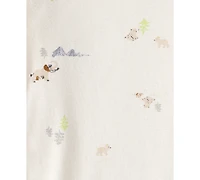 Carter's Baby Boys 3-Piece Elephant Print Long-Sleeve Bodysuit and Pants Set