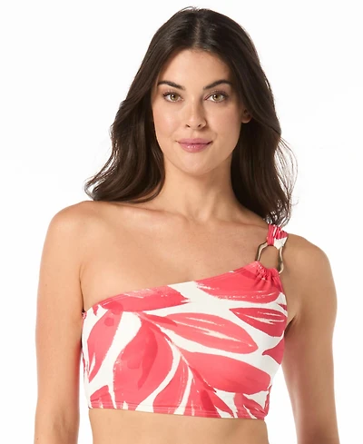 Carmen Marc Valvo Women's Printed One-Shoulder Top