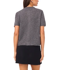 Vince Camuto Women's Crewneck Cropped Cardigan Sweater