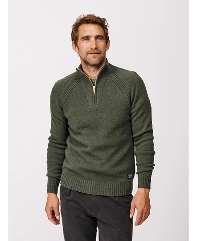 Aubin Men's Pelham Zip Neck Sweater
