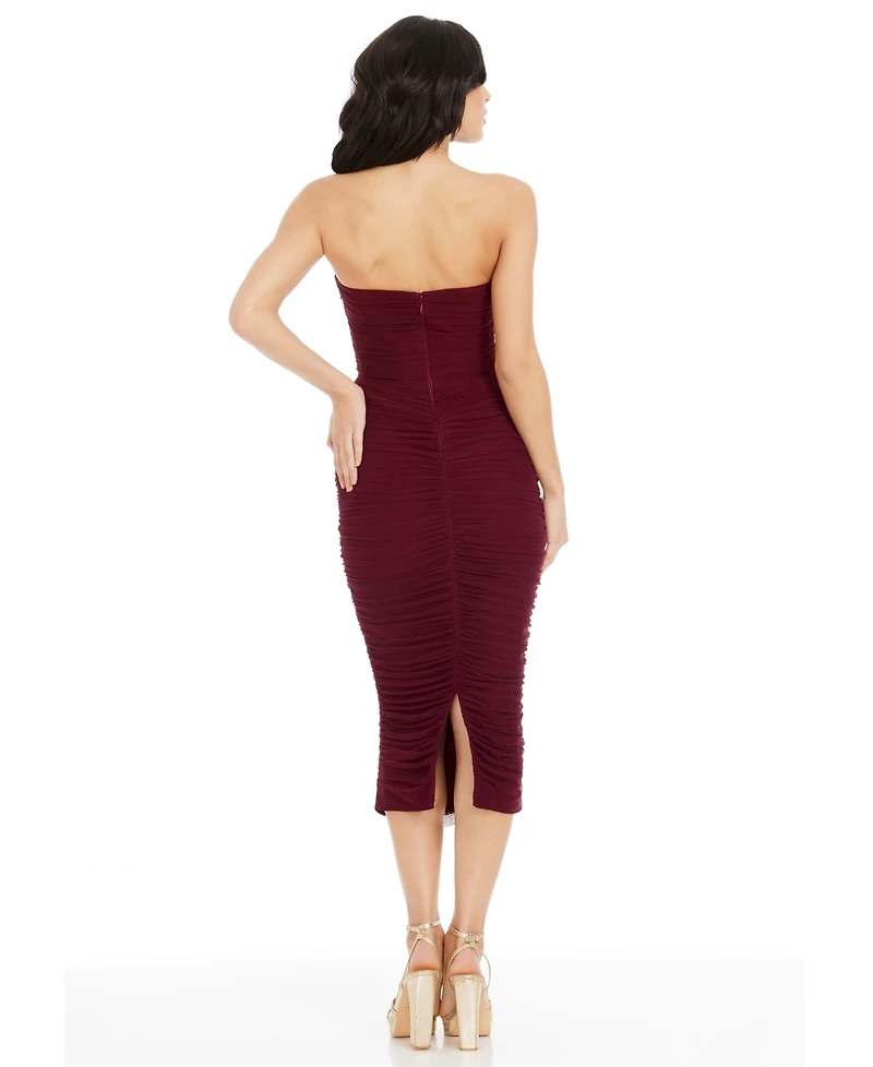 Dress the Population Women's Heather Strapless Bodycon