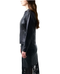 Velez Women's Rider leather jacket with a slim fit