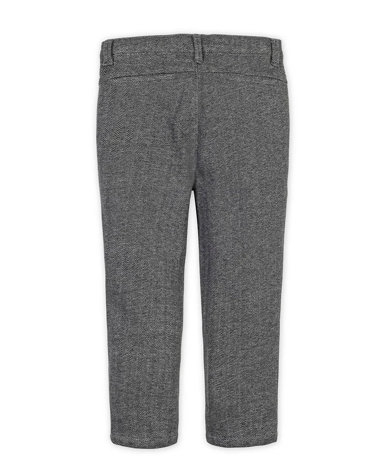 Hope & Henry Little and Big Boys' Fleece Suit Pant Made with Organic Cotton