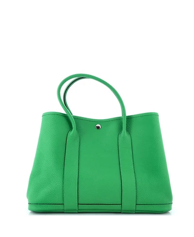 Pre-Owned Hermes 36 Garden Party Tote Leather with Printed Interior