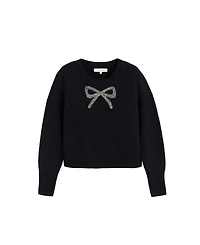 Chinti & Parker Women's Laura Whitmore Embellished Bow Sweater