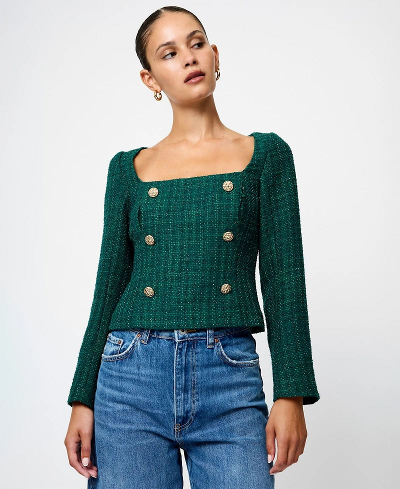 French Connection Women's Square Neck Top