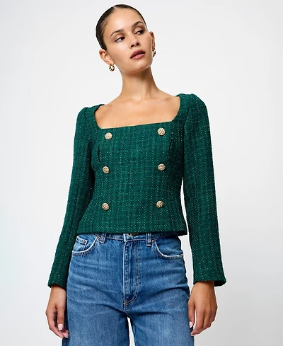 French Connection Women's Square Neck Top