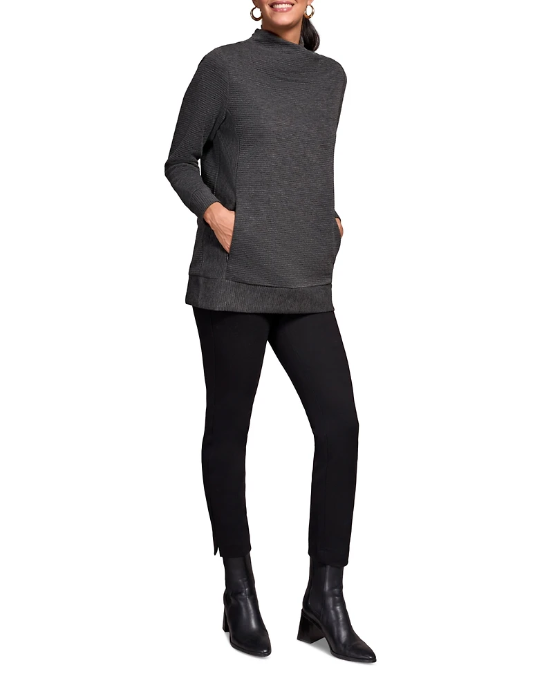 Tribal Women's Long Sleeve V Neck Top