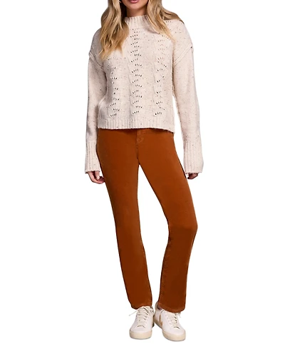 Tribal Women's Multi Speckle Crew Neck Sweater