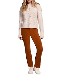 Tribal Women's Multi Speckle Crew Neck Sweater